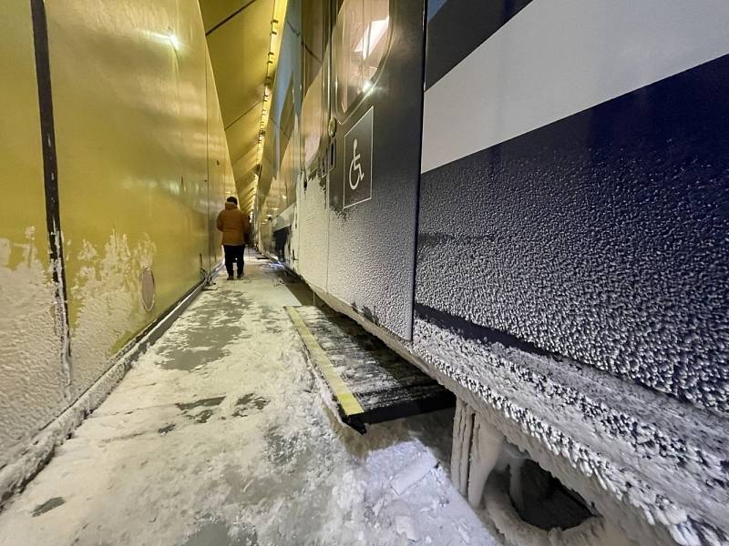 Testování RegioPanteru v klimatickém tunelu společnosti RTA ve Vídni (listopad 2022)