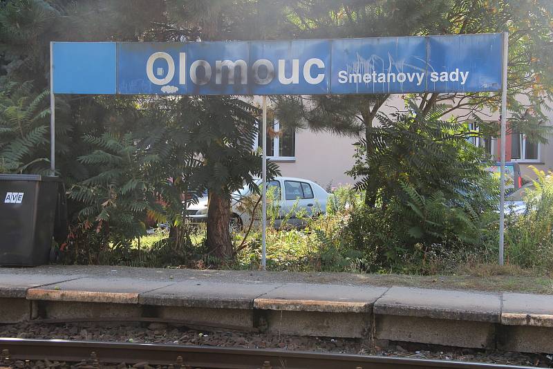 Železniční zastávka Olomouc-Smetanovy sady, 13. září 2021