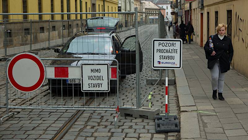 Oprava třídy 1.máje v Olomouci