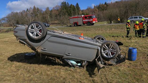 Havárie Audi S3 u Hrabišína, 16. března 2023