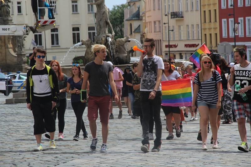 Rainbow Pride - první průvod lidí s menšinovou sexuální orientací v Olomouci