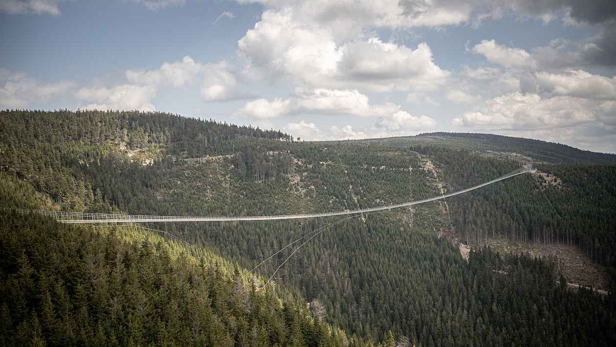 Šíp | Nejdelší visutý most v Dolní Moravě