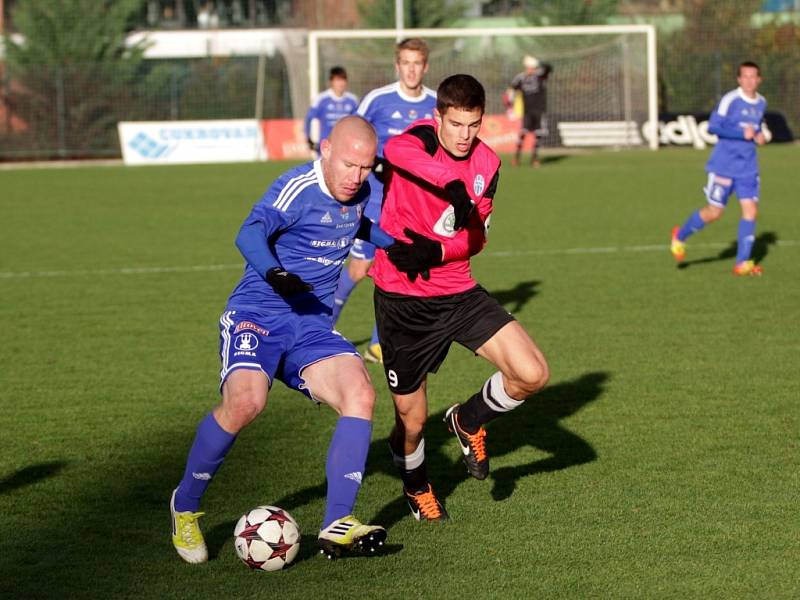 Juniorka Sigmy proti Mladé Boleslavi - Jan Schulmeister, Lukáš Vraštil.