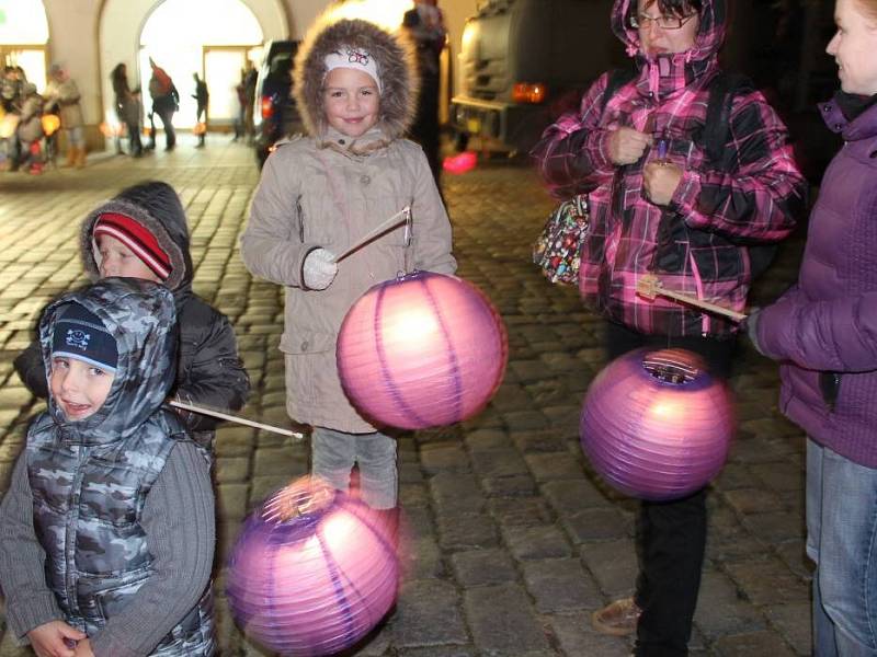 Lampionový průvod k výročí 28. října v Olomouci