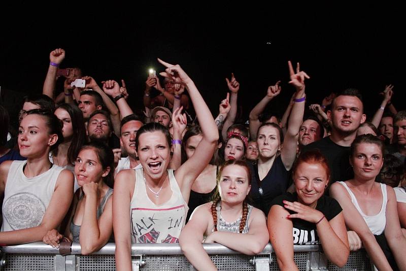 Koncert skupiny Billy Talent na Korunní pevnůstce v Olomouci