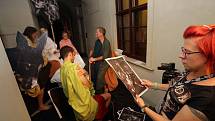V olomouckém Arcidiecézním muzeu zinscenovali živý obraz podle El Grecova Klanění pastýřů