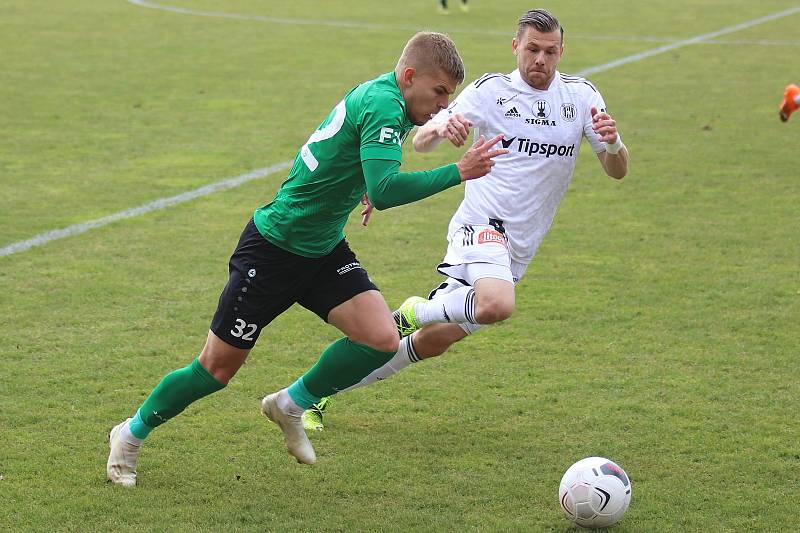 Olomouc vyhrála ve 26. kole první ligy v Příbrami 2:0.