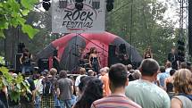 Rockový festival Šternberský kopec.