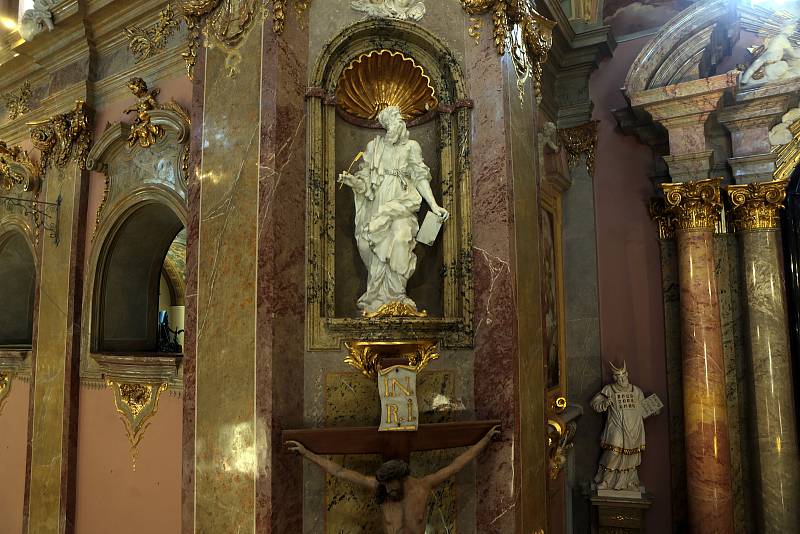 Bazilika na Sv. Kopečku ve finále velké rekonstrukce. 26. srpna 2020