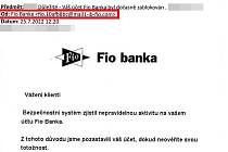 Podvržený email od banky, na který zareagovala jednatelka olomoucké firmy