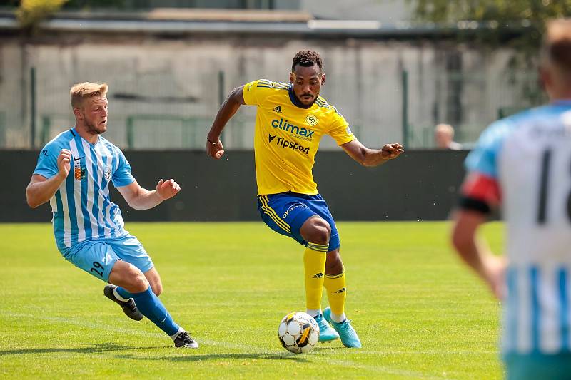 Fotografie z přípravného zápasu mezi celky FC Trinity Zlín a 1. SK Prostějov