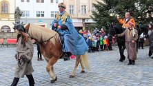 Třikrálový průvod na olomouckém Horním náměstí, 6. ledna 2023