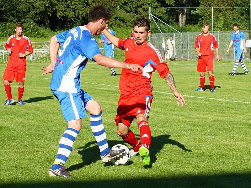 Albert Šrom. Fotbalisté Šternberka proti Litovli