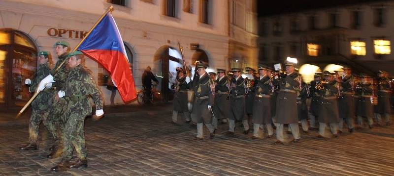 Lampionový průvod k výročí 28. října v Olomouci