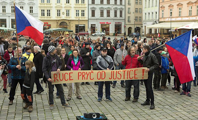 Pochod a demonstrace v Olomouci.