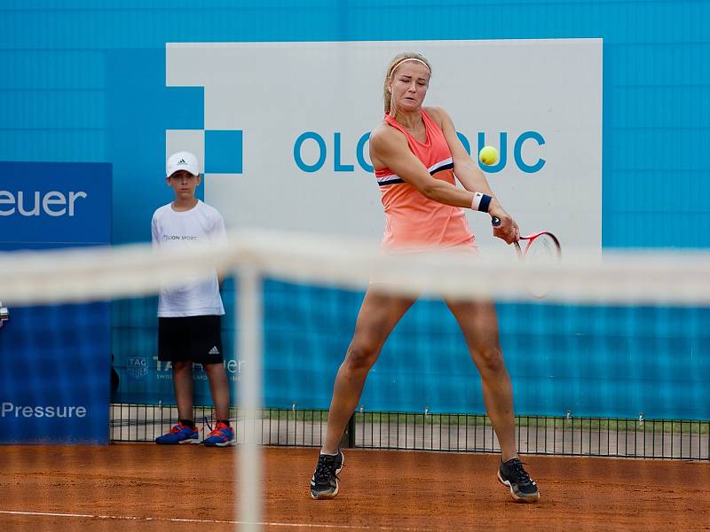 Karolína Muchová ve finále ITS Cupu v Olomouci v červenci 2018