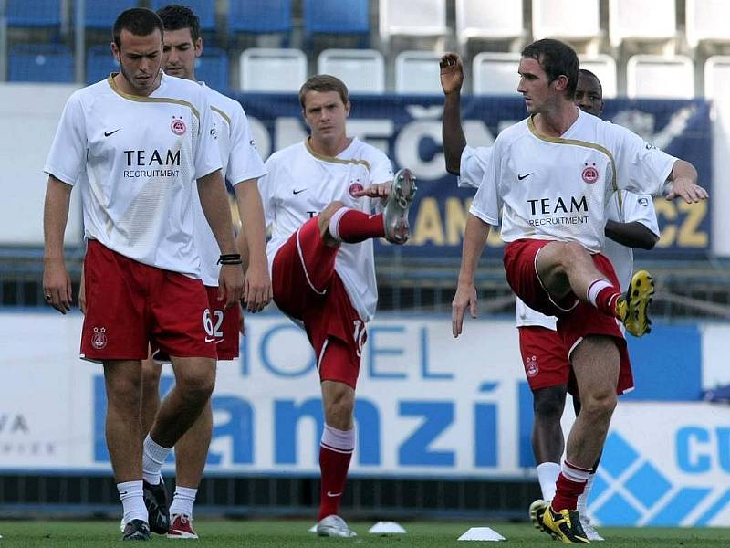 Fotbalisté Aberdeen FC trénovali na Andrově stadionu