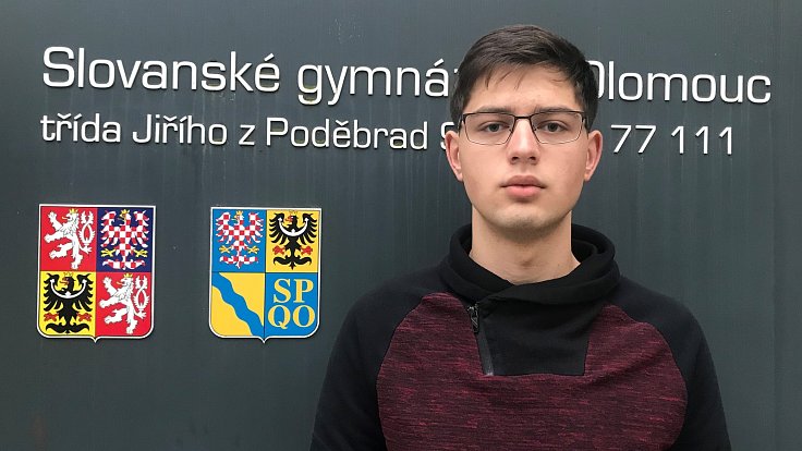 Vojtěch Dienstbier ze Slovanského gymnázia v Olomouci