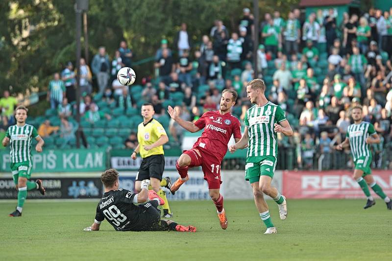 FC Bohemians Praha 1905 - SK Sigma Olomouc 2:0Pablo González (v červeném)