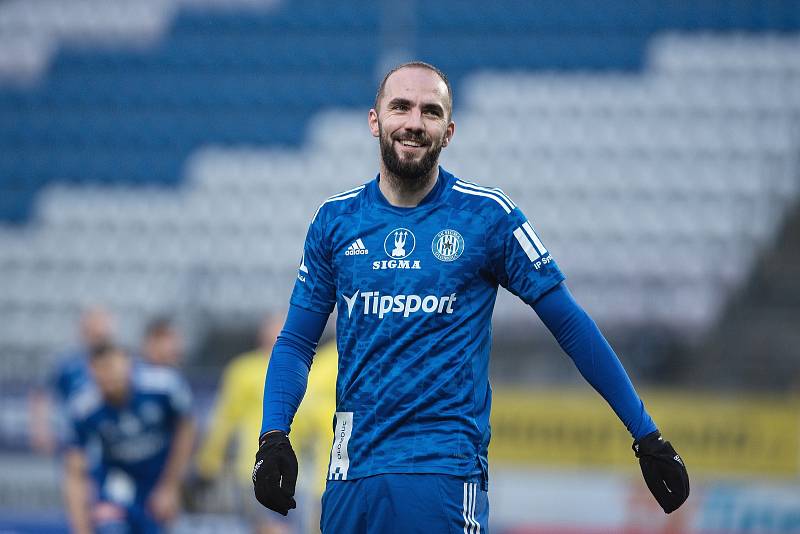 Sigma Olomouc - Fastav Zlín 1:1. Tomáš Zahradníček