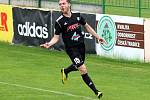 Fotbalisté 1. HFK Olomouc (v černém) porazili Znojmo 2:0.