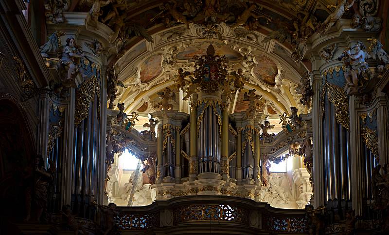 Rekonstrukce baziliky Navštívení Panny Marie na Svatém Kopečku u Olomouce v prosinci 2019