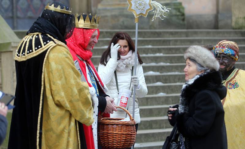 Tři králové vyrazili do ulic Olomouce.