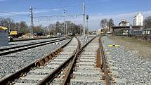 Železniční trať č. 290 v úseku Šternberk–Uničov prochází zásadní přestavbou, Šternberk, 1. dubna 2021
