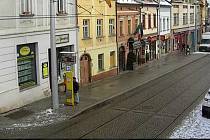 Třída 1. máje - místo pod dohledem městského kamerového systému v Olomouci