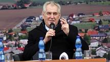 Prezident Zeman v Hněvotíně