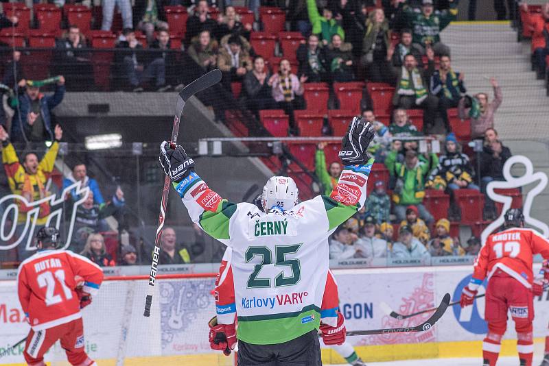 Utkání hokejové Tipsport extraligy HC Energie Karlovy Vary - HC Olomouc