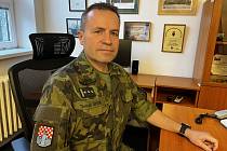 Ředitel Krajského vojenského velitelství Olomouc plukovník Tomáš Špok, 18. ledna 2023