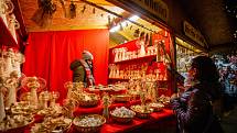 První den vánočních trhů a rozsvícení vánočního stromu v Olomouci, 19. listopadu 2021