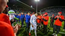 Finále fotbalového poháru MOL Cupu, Baník Ostrava - Slavia Praha 22.května 2019 v Olomouci.  Patrizio Stronati z Baníku Ostrava.