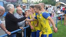 Fotografie z utkání 1. kola divize E mezi celky FK Šternberk a 1. HFK Olomouc