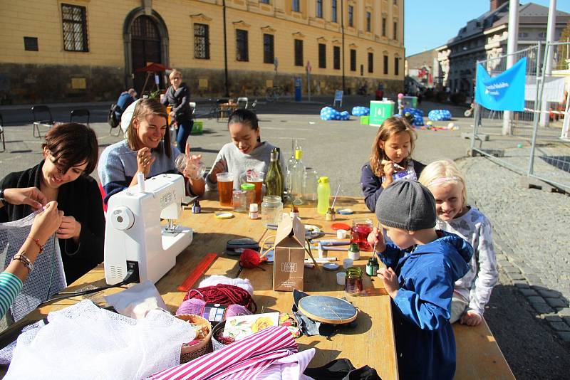 Akce s názvem Zažít Olomouc jinak v sobotu na náměstí Republiky v Olomouci.