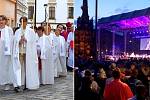 Svátky města Olomouce, 2. června 2023. Průvod ke cti sv. Pavlíny a open-air koncert Moravského divadla