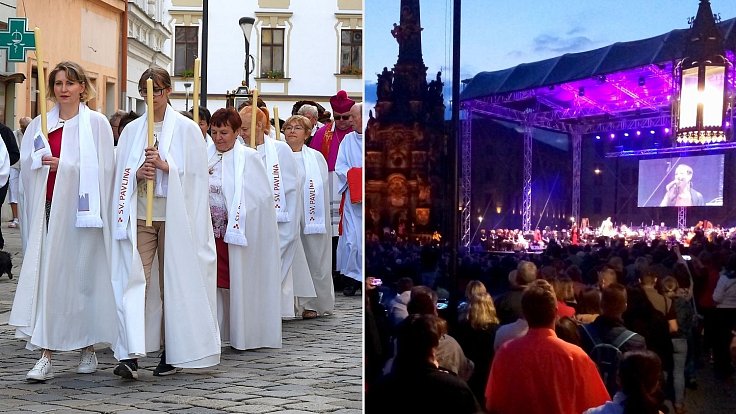 Svátky města Olomouce, 2. června 2023. Průvod ke cti sv. Pavlíny a open-air koncert Moravského divadla