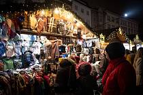 Vánoční trhy na Horním náměstí v Olomouci.