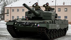 Slavnostní převzetí tanku Leopard 2A4, 21. prosince 2022, Přáslavice.