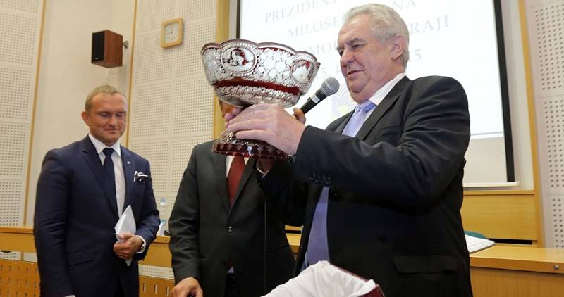 Prezident Miloš Zeman na návštěvě Olomouce