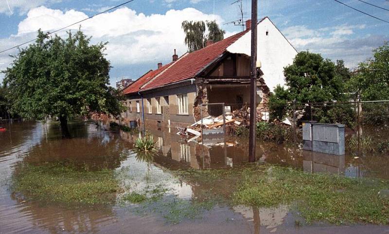 Olomouc, Teichmanova ulice, 14. července 1997