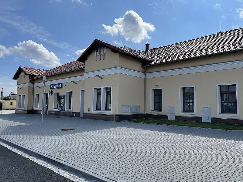 Modernizovaná trať 290, úsek Šternberk-Uničov, 23. srpna 2021