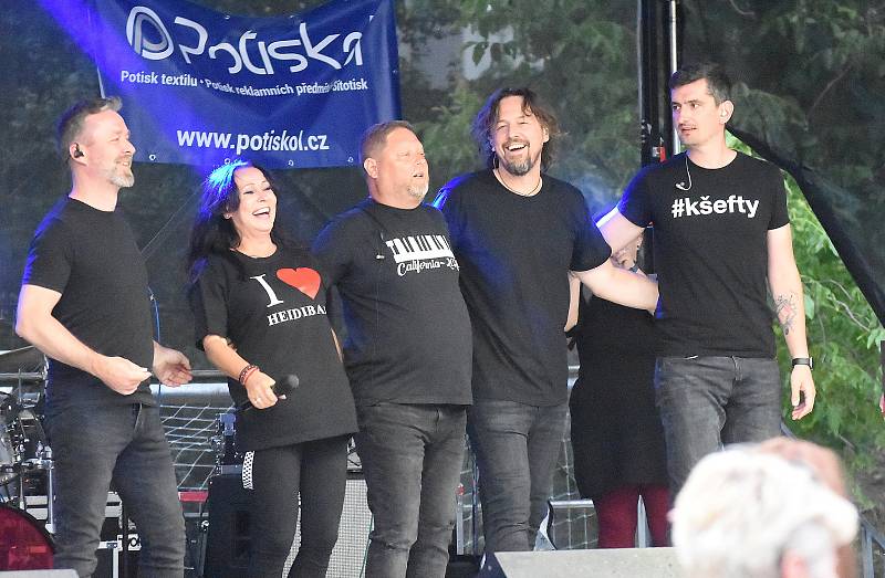 Heidi Janků na V. Rockovém festivalu a slavnostech piva v Lutíně, 9. července 2022