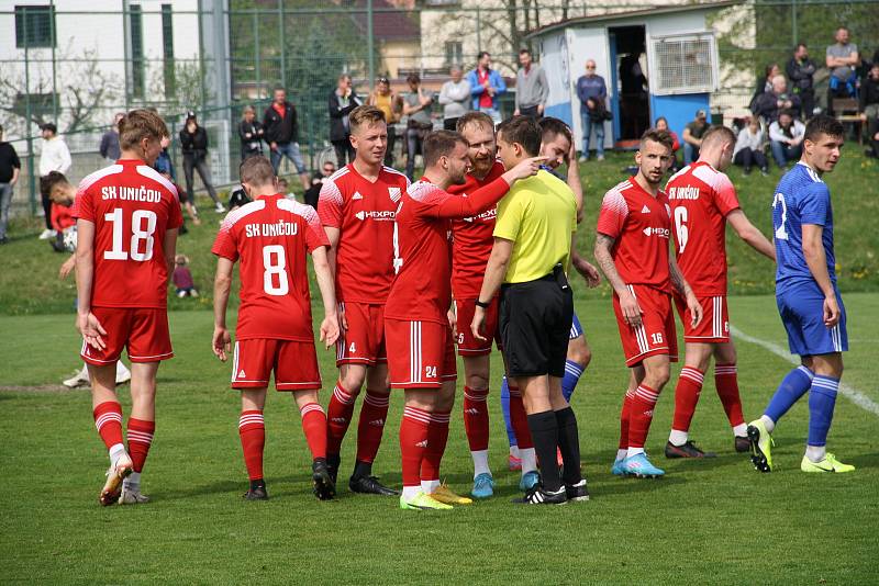 Fotografie ze zápasu 26. kola MSFL mezi celky SK Sigma Olomouc B a SK Uničov