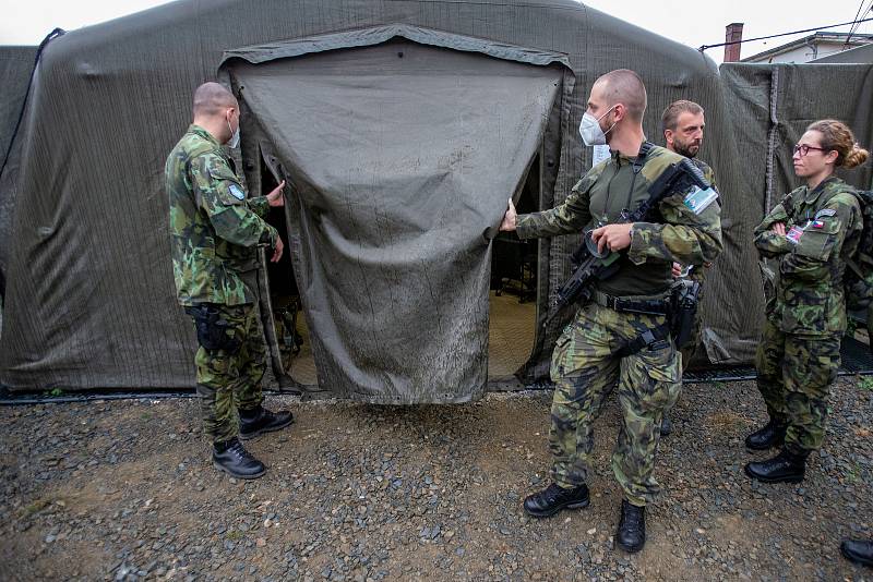 Mezinárodní cvičení CIMIC/PSYOPS COOPERATION 2021 jehož náplní bylo procvičit civilně vojenskou spolupráci, 6. října 2021 v Olomouci.