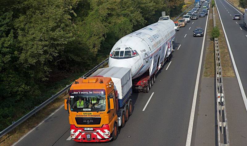 Naganský expres na D35 u Břuchotína nedaleko Olomouce