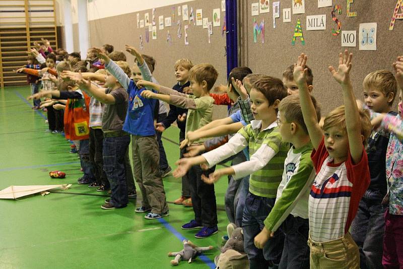 Slavnostní předávání slabikářů prvňáčkům ze Základní školy Svatoplukova ve Šternberku