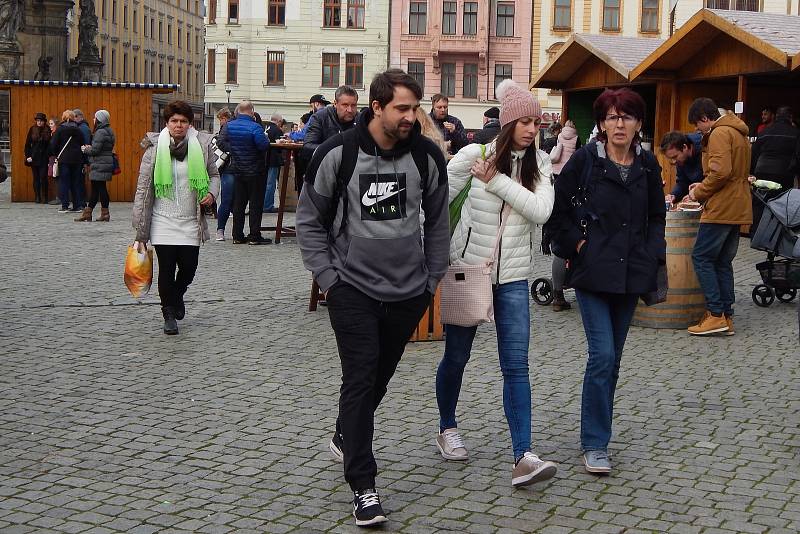 Svatomartinské trhy na Horním náměstí v Olomouci