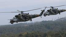 Czech Lion 2019 na Libavé: bitevní vrtulníky Mi-24 v akci